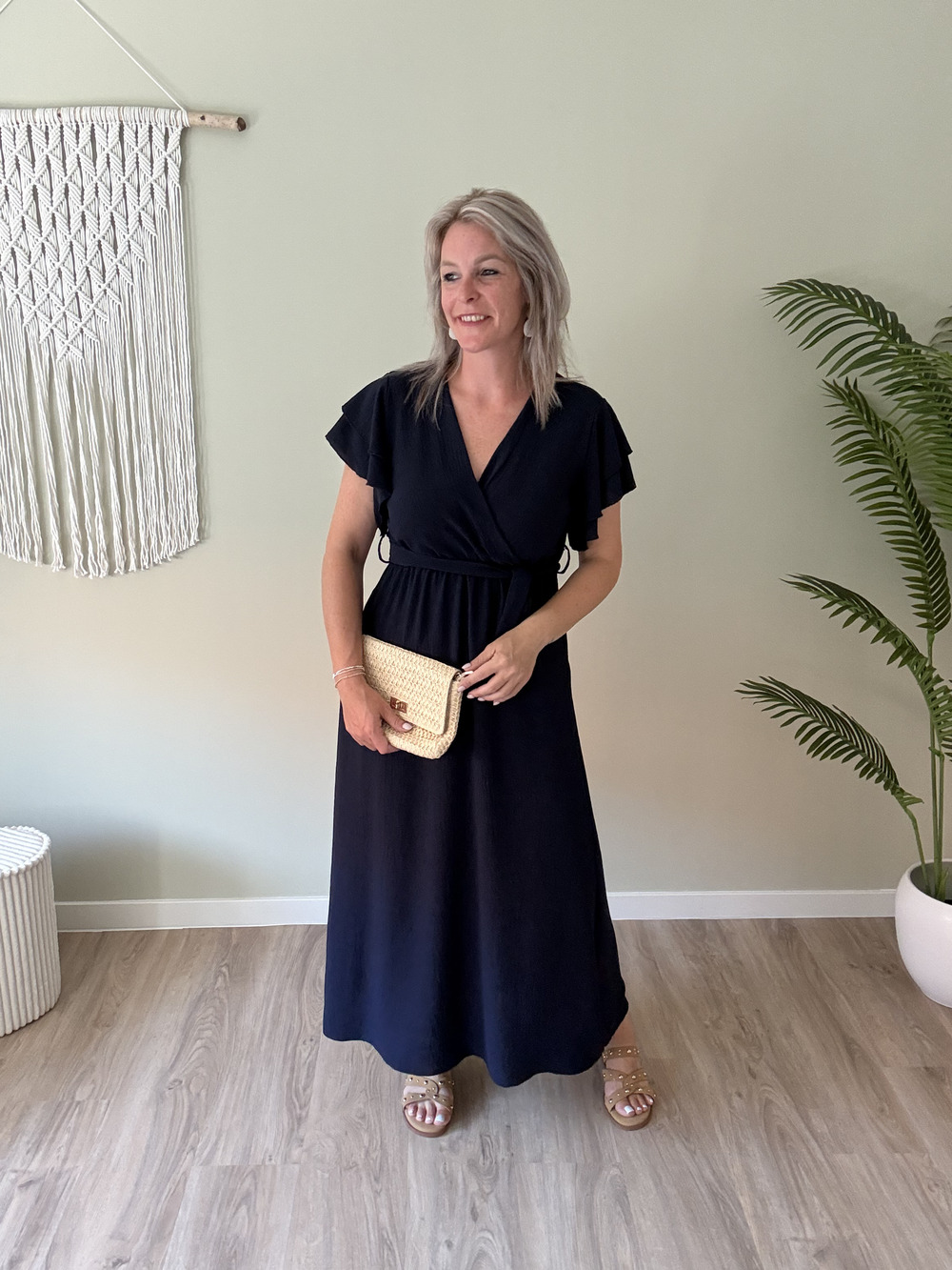 Maxi dress marine