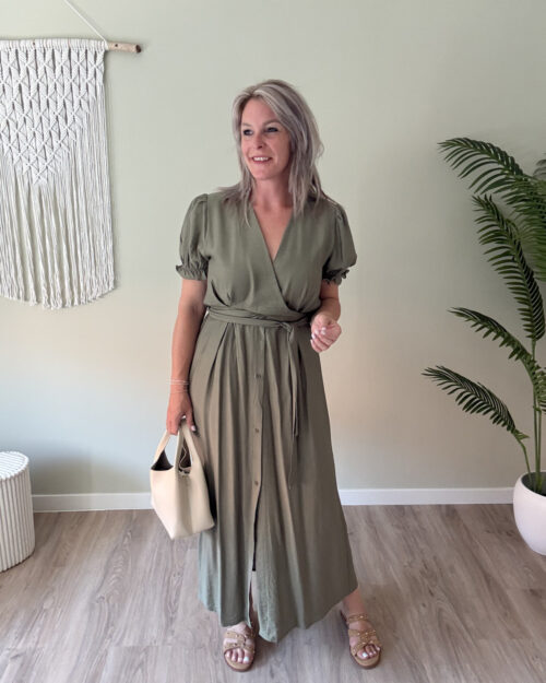 Maxi dress army