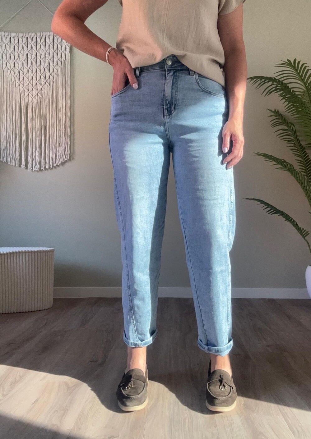 Balloon jeans light blue