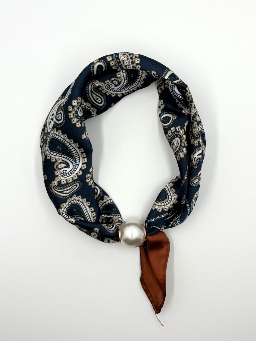 Sjaal met magneet navy