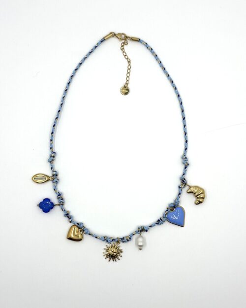 Bedel ketting blauw
