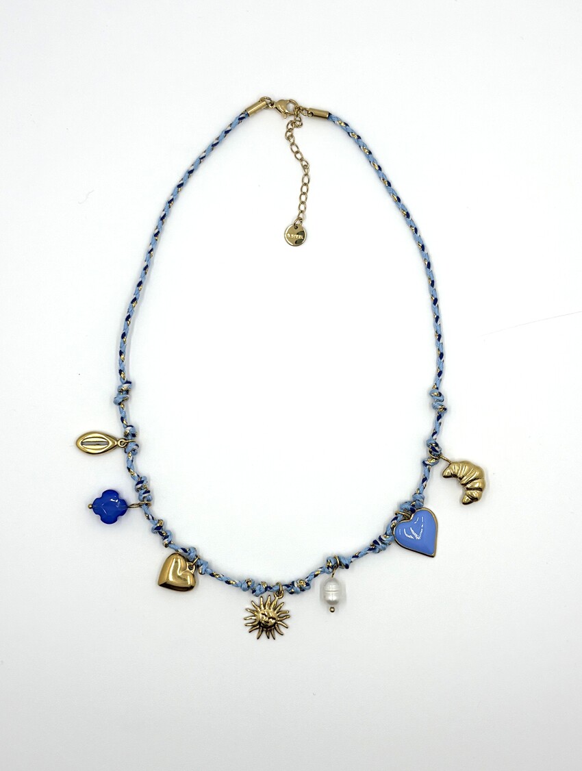 Bedel ketting blauw