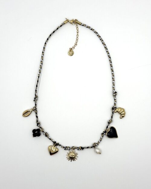 Bedel ketting zwart