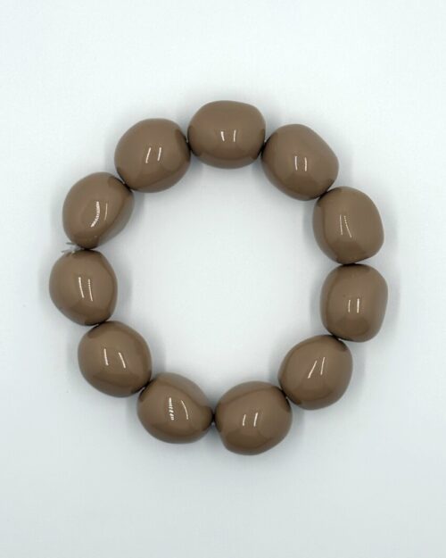 Kralenarmband taupe