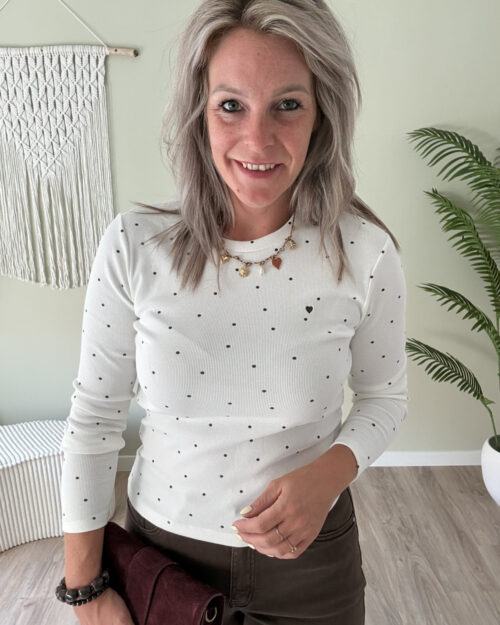 Longsleeve choco dots