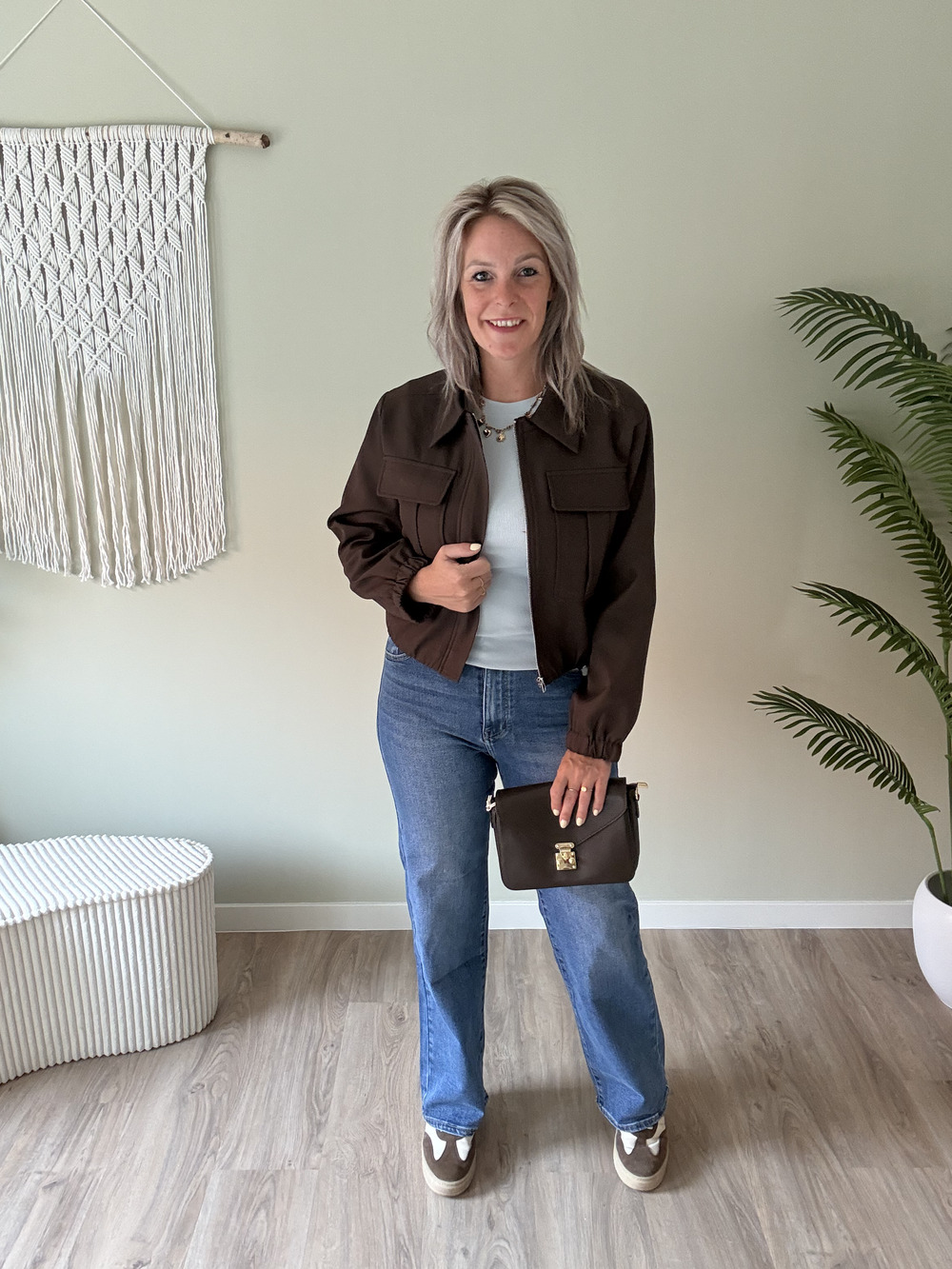 Super stretch wide leg jeans blue - Afbeelding 3
