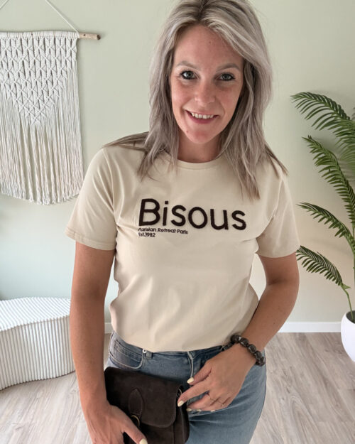 Tee bisous beige