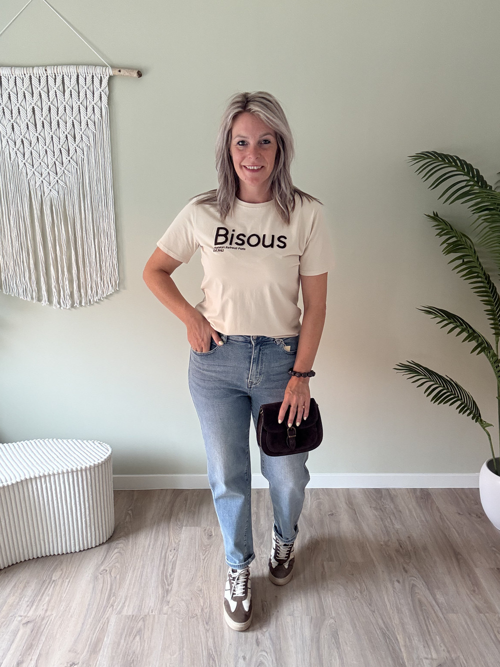 Tee bisous beige - Afbeelding 2