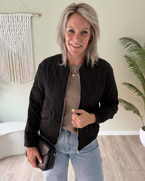 Bomber jacket zwart