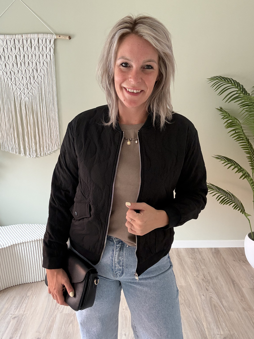 Bomber jacket zwart