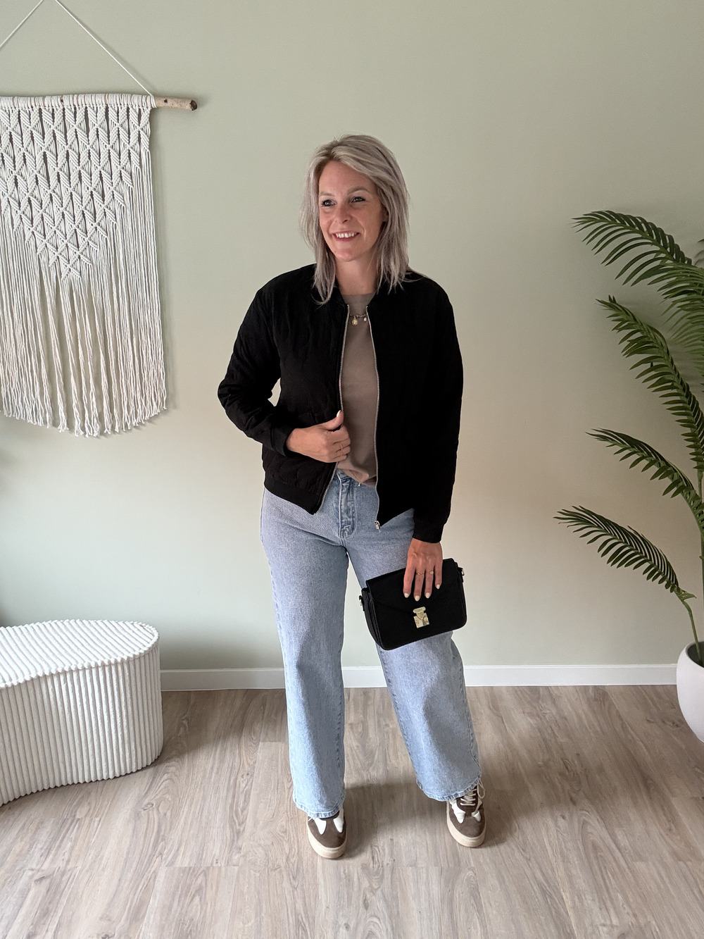 Bomber jacket zwart - Afbeelding 2