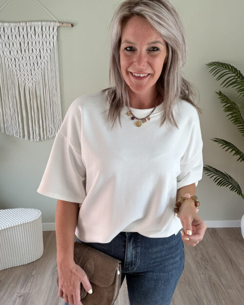 Sweater tee wit