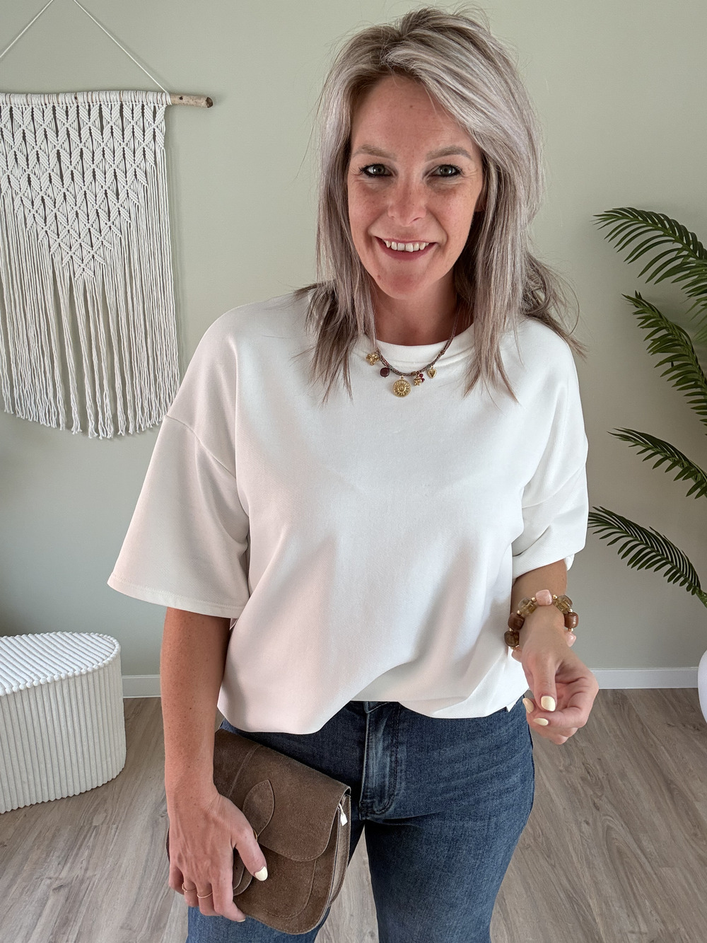 Sweater tee wit