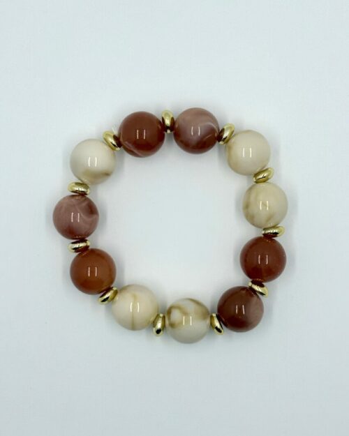 Kralenarmband mix roze