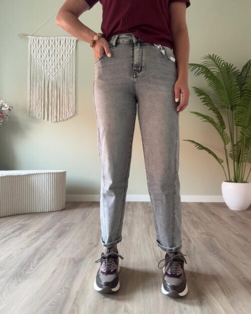 Balloon jeans grijs