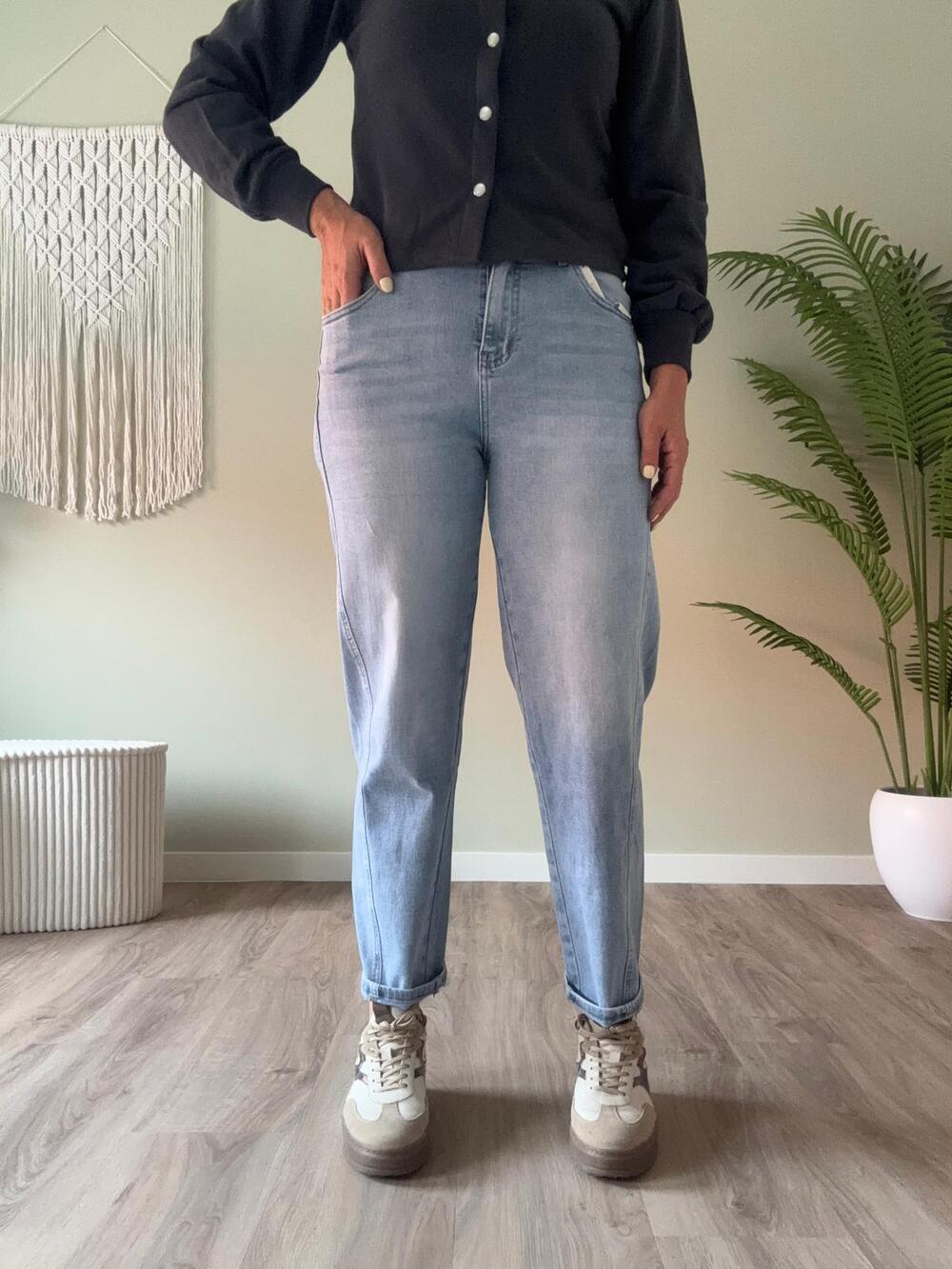 Balloon jeans light blue