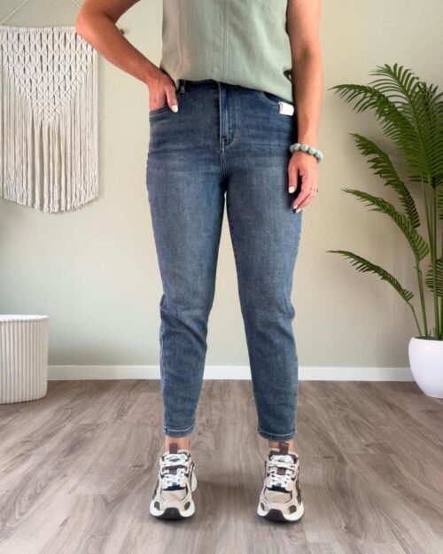 MOM-jeans dark blue