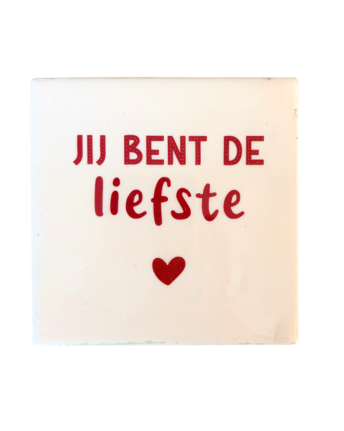 Tegeltje: liefste