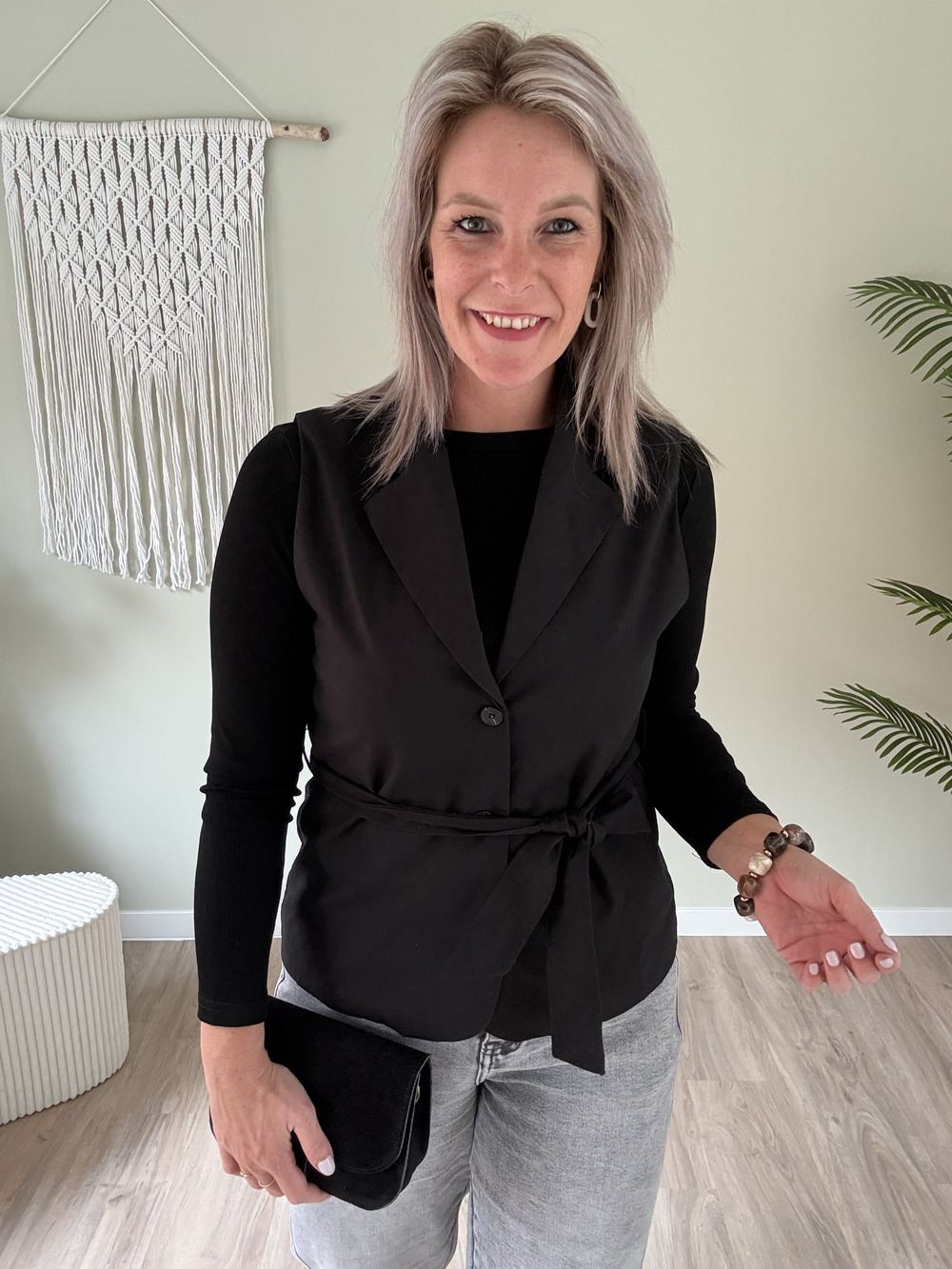 Blazer gilet zwart