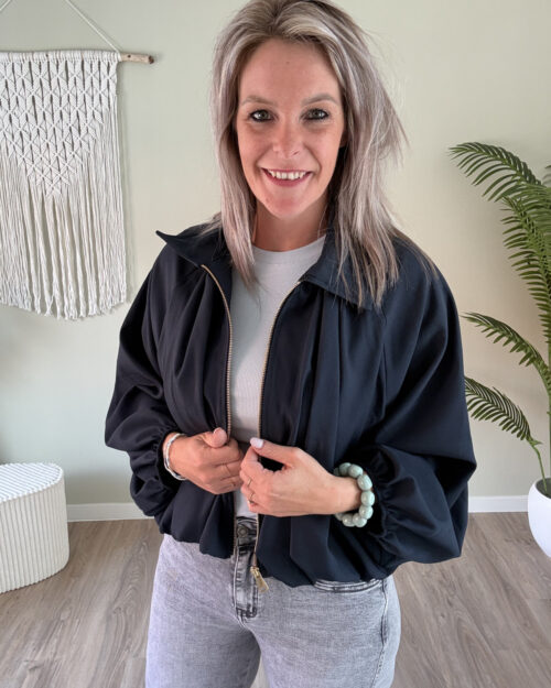 Oversized jacket navy