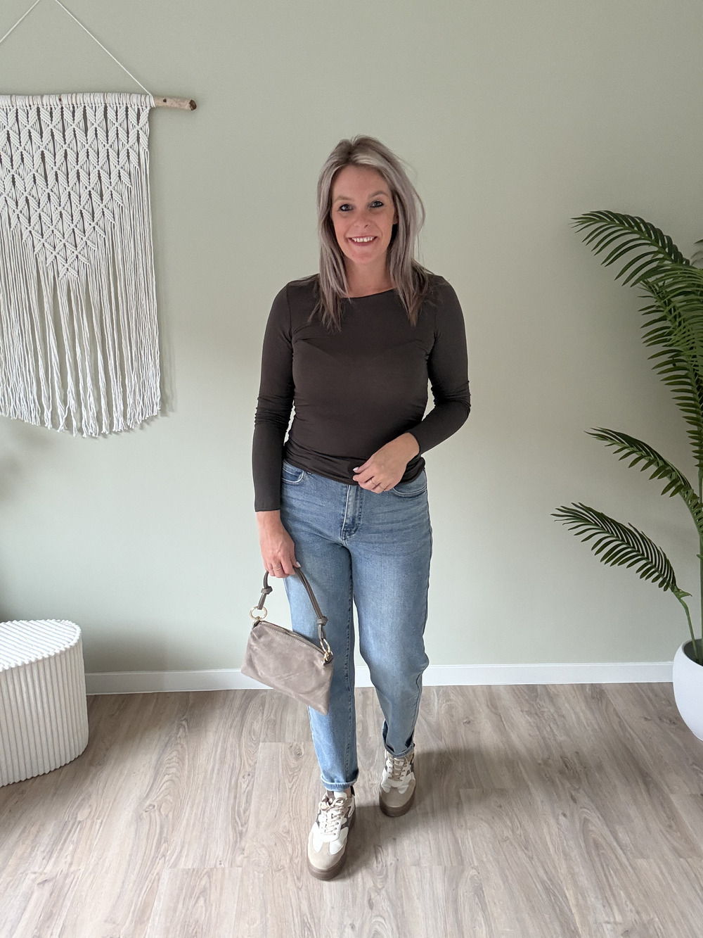 Cashmere top choco - Afbeelding 2