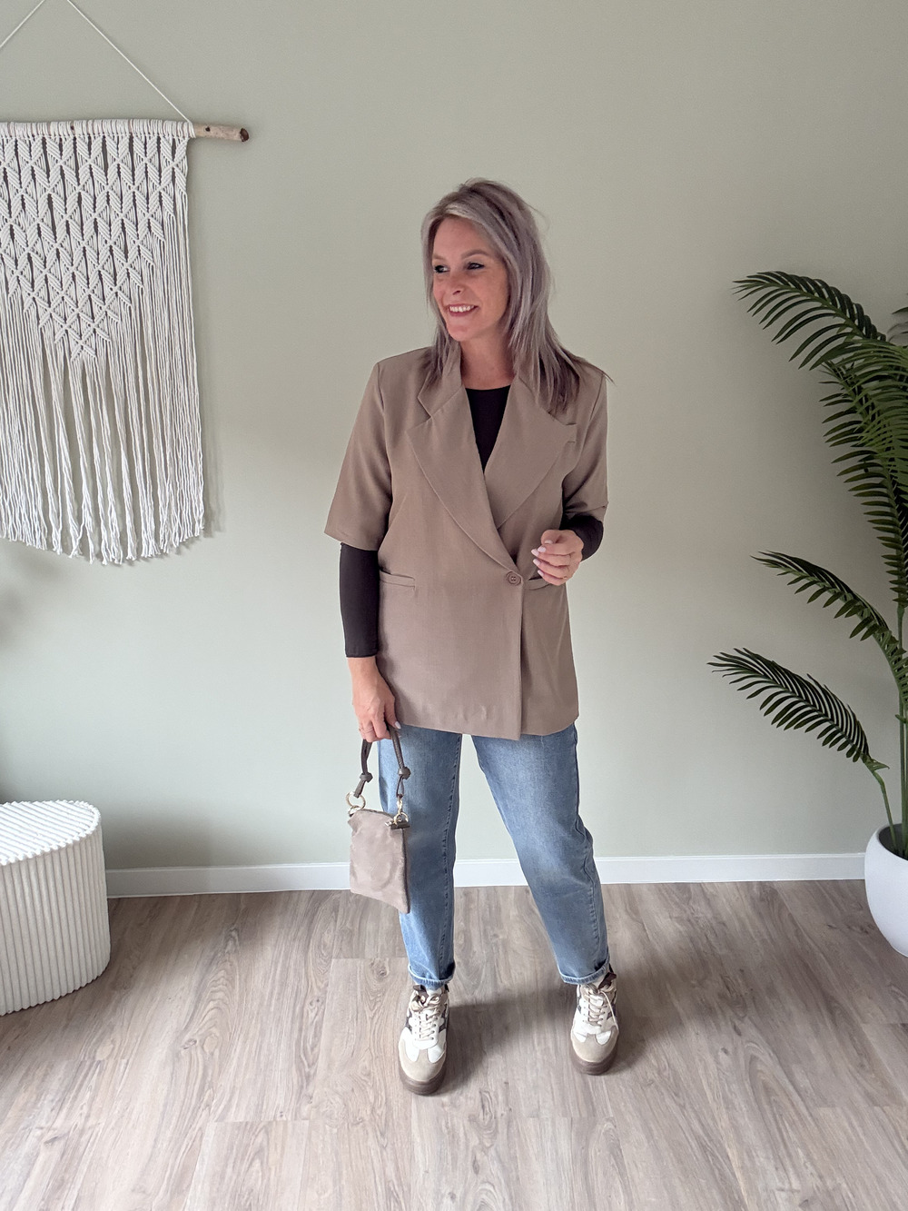 Cashmere top choco - Afbeelding 3