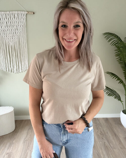 Basic tee beige