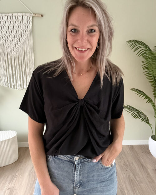 Detail top zwart