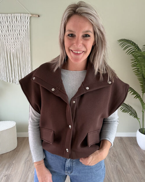 Sweater gilet choco