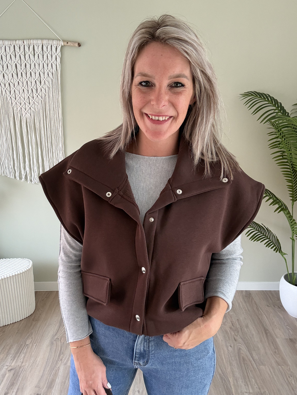 Sweater gilet choco