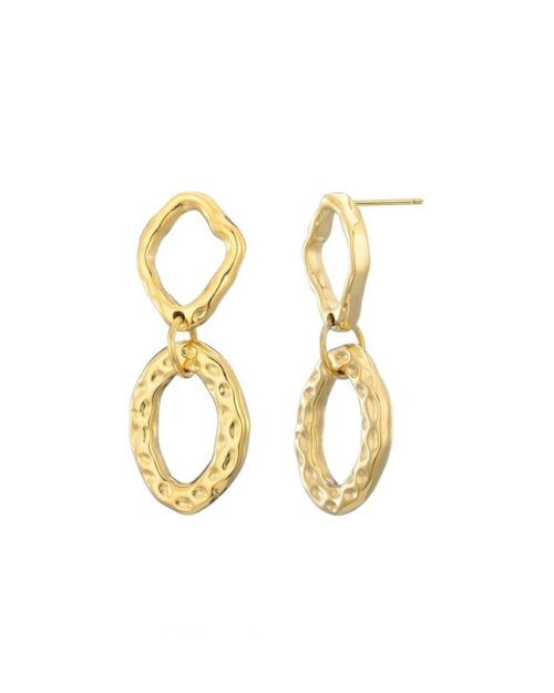 Basic statement oorbellen goud
