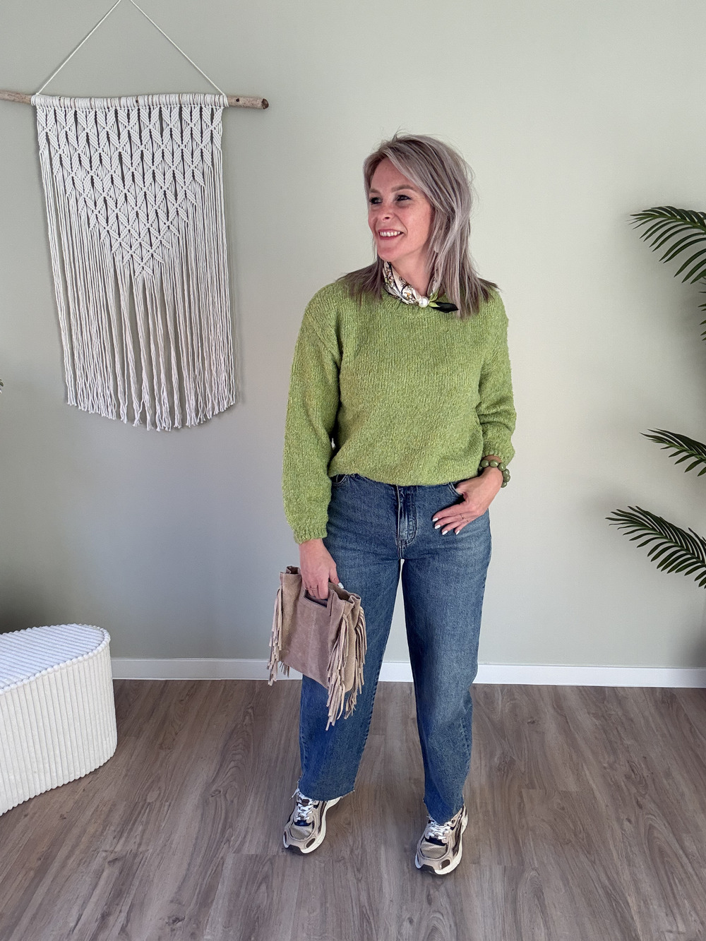 Barrel jeans dark blue - Afbeelding 2