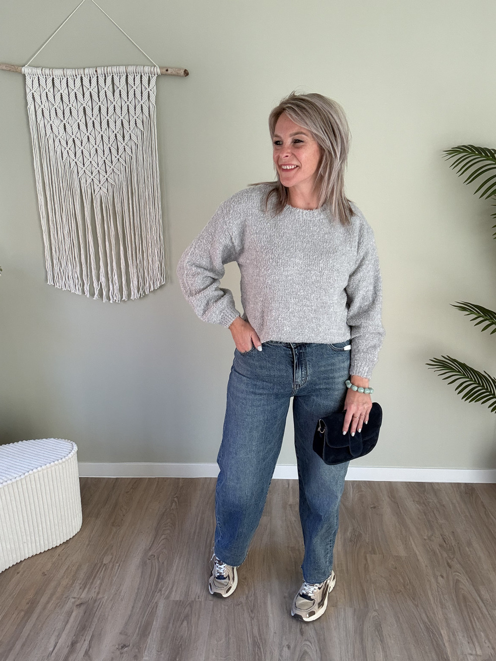 Barrel jeans dark blue - Afbeelding 3