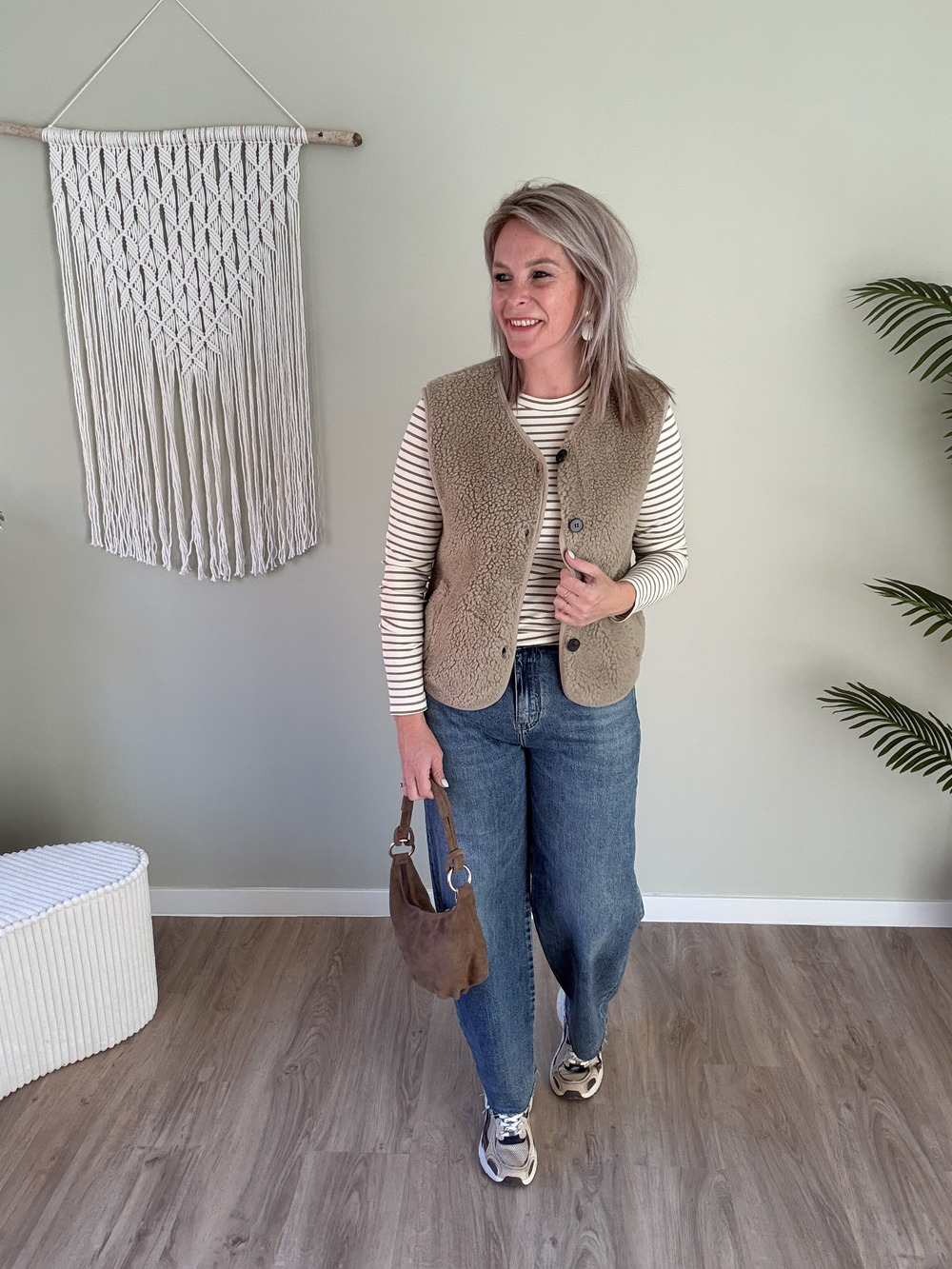 Teddy gilet beige - Afbeelding 2
