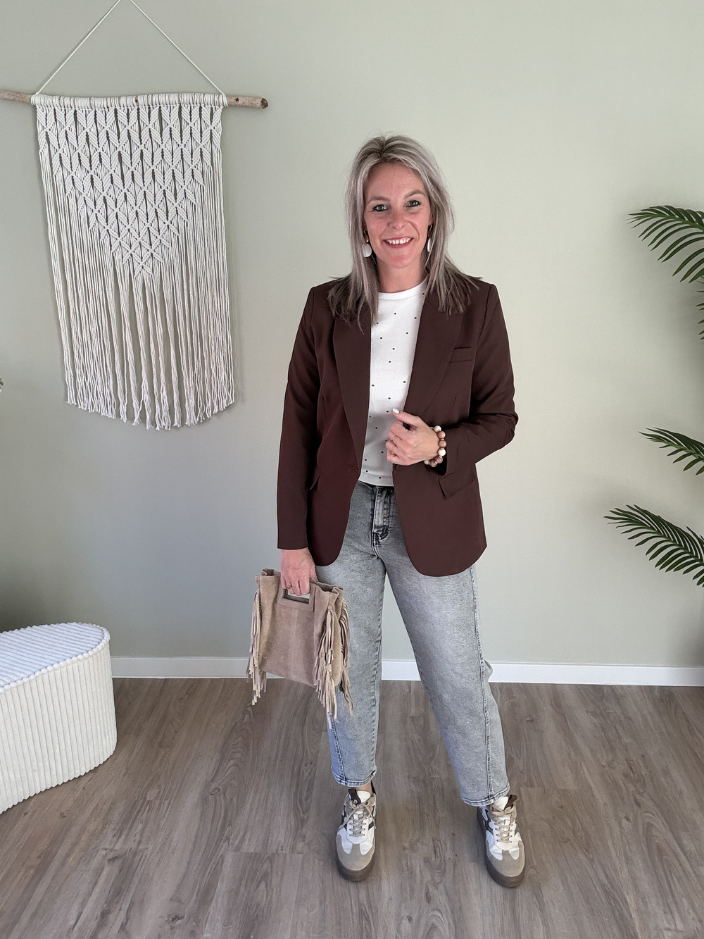 Blazer wijnrood - Afbeelding 2