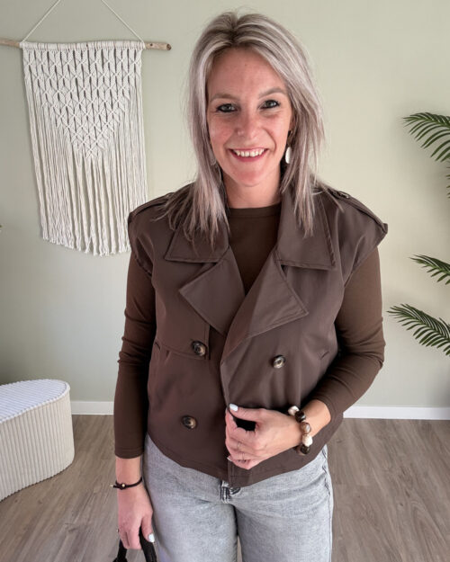 Trench gilet choco
