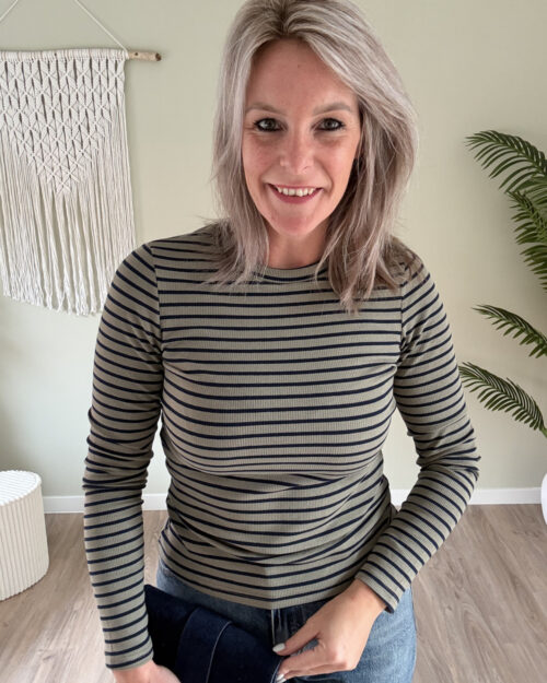 Longsleeve groen-blauw
