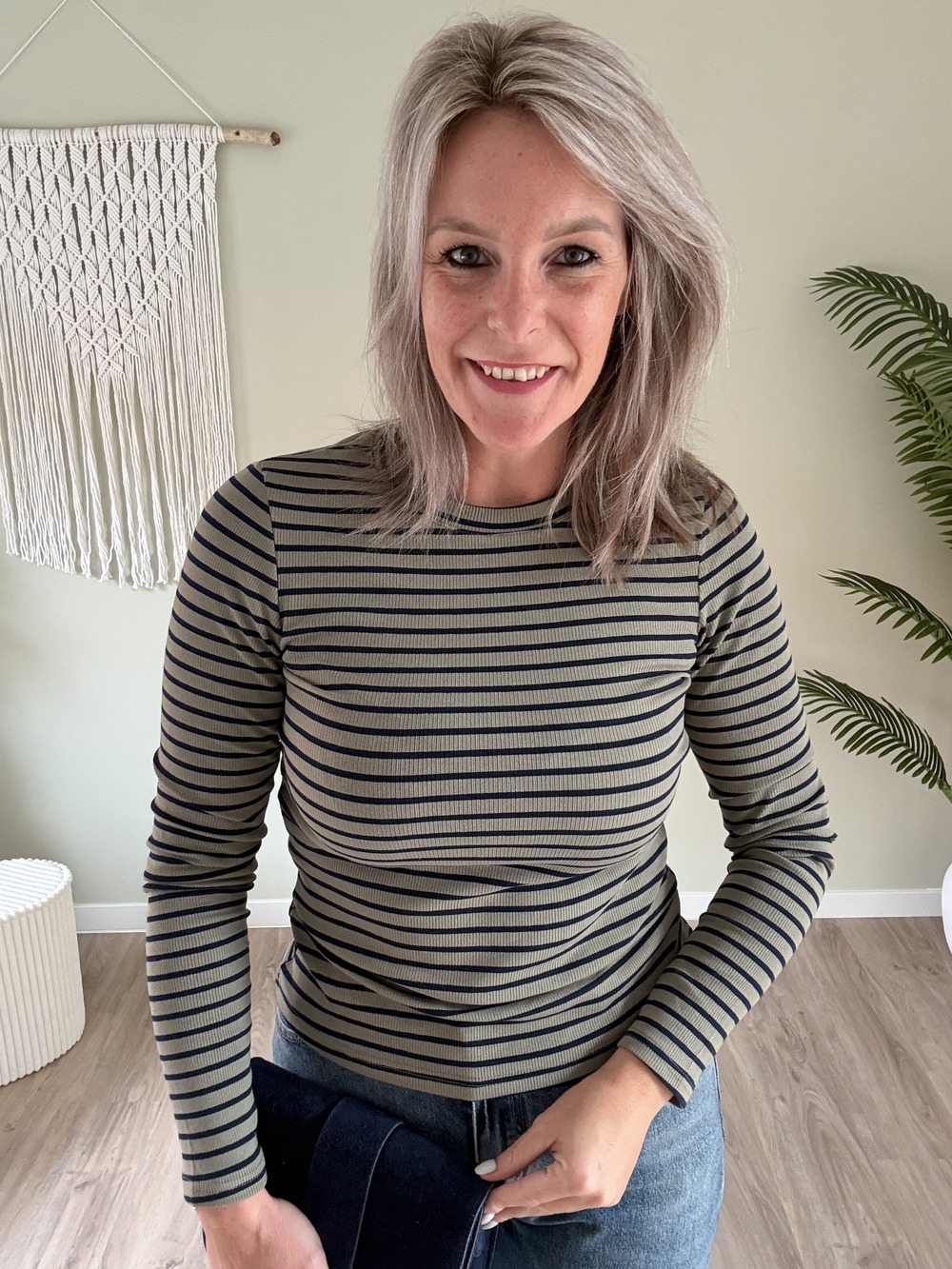 Longsleeve groen-blauw