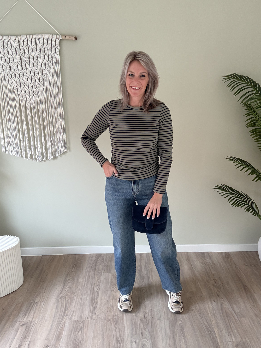 Longsleeve groen-blauw - Afbeelding 2