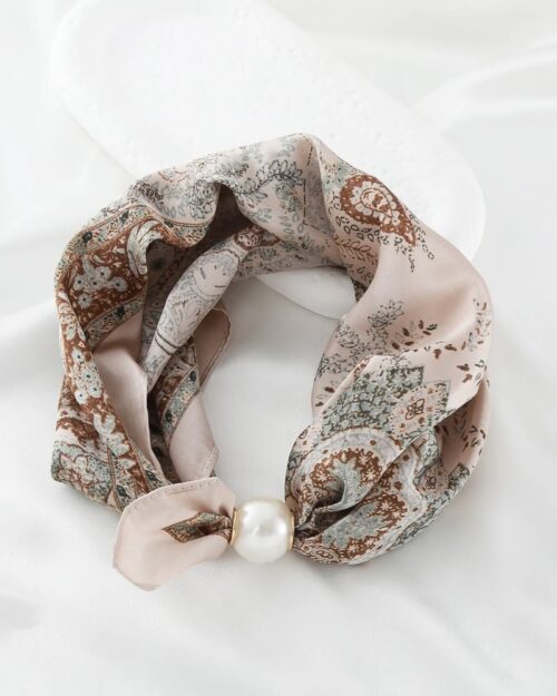 Sjaal met magneet warm beige