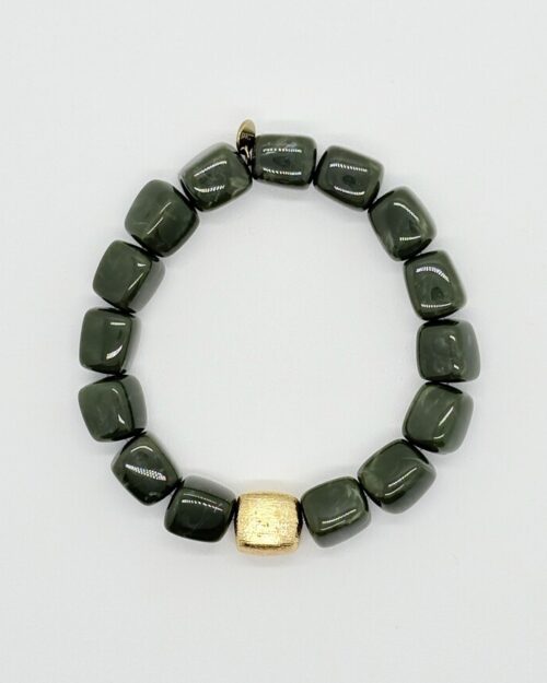 Basic armband olijf