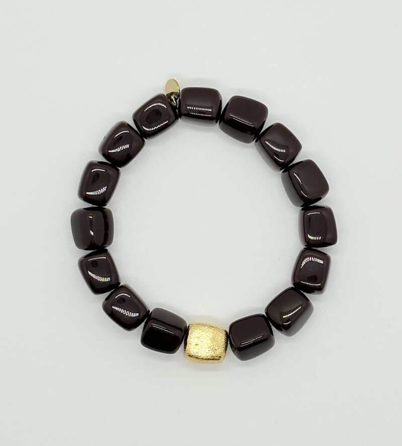 Basic armband bruin