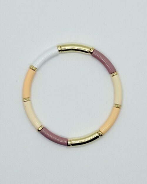 Elastische armband roze