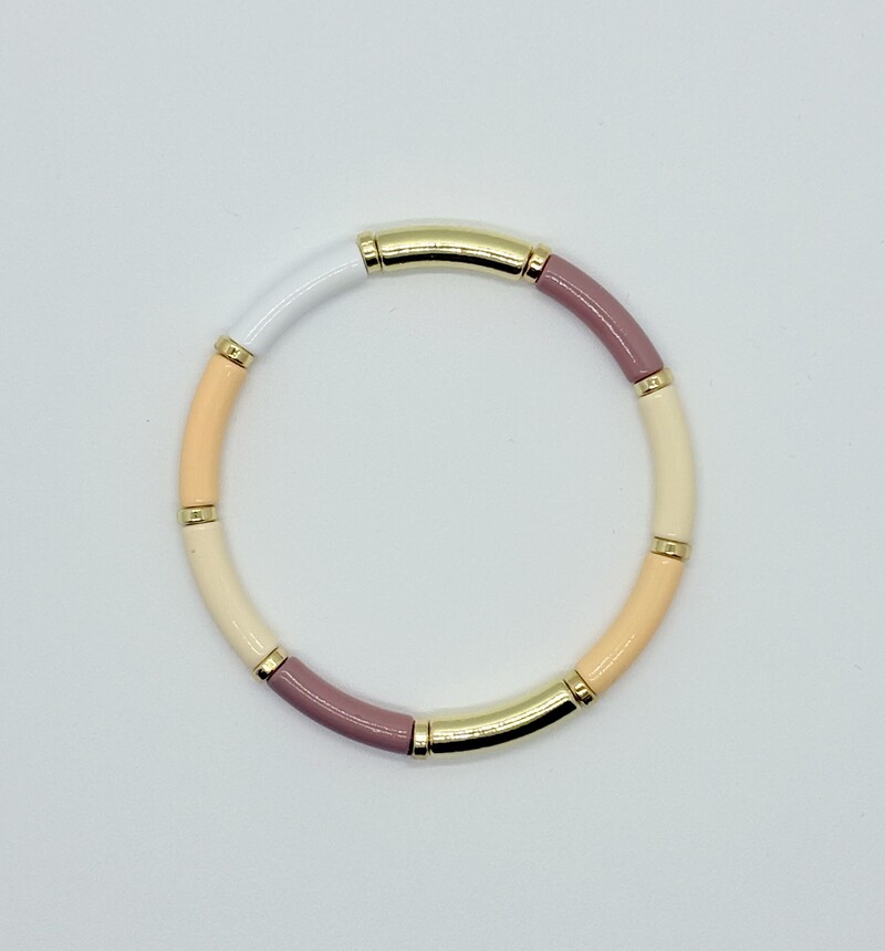 Elastische armband roze