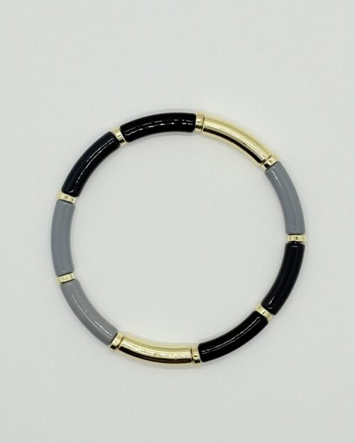Elastische armband grijs
