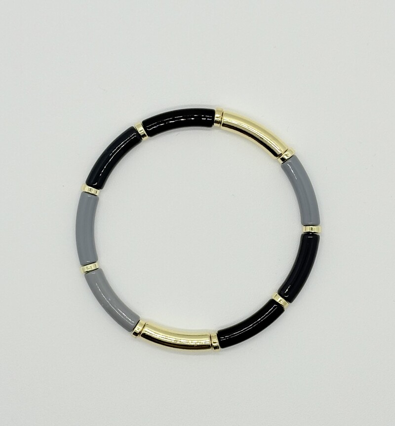 Elastische armband grijs
