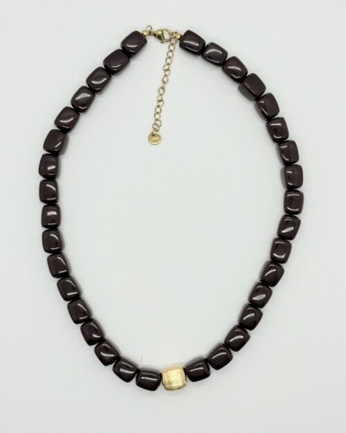 Kralenketting bruin