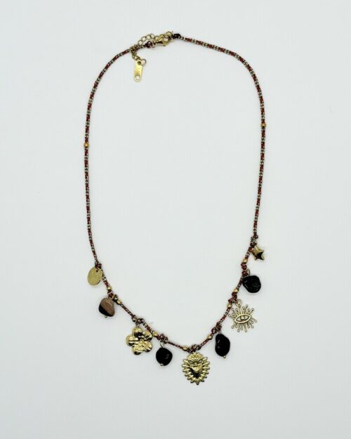 Bedelketting bordeaux