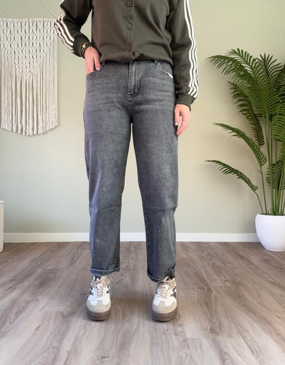 Balloon jeans grey