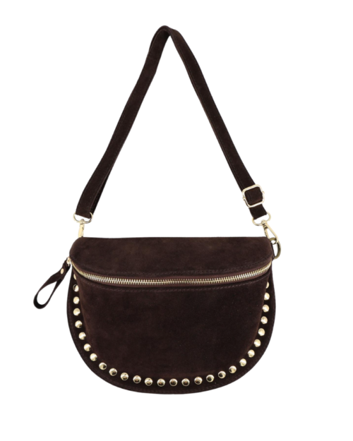Tas met studs choco